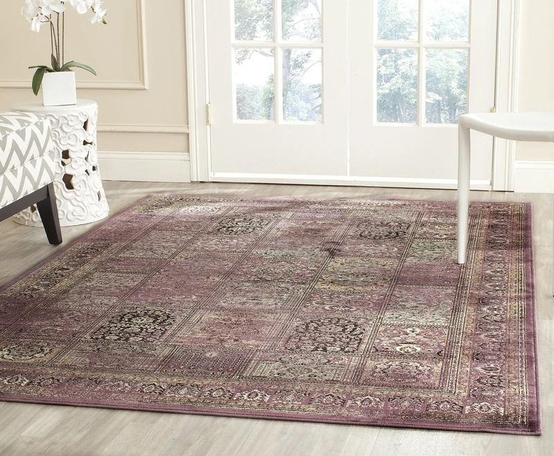 Safavieh Traditional Indoor Woven Rectangle Area Rug, Vintage Collection, VTG127, in Purple/Fuchsia, 99 X 170 cm for Living Room, Bedroom or Any Indoor Space