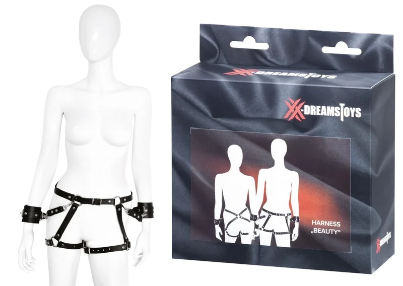 XX-DREAMSTOYS Beauty Harness Set Black One Size