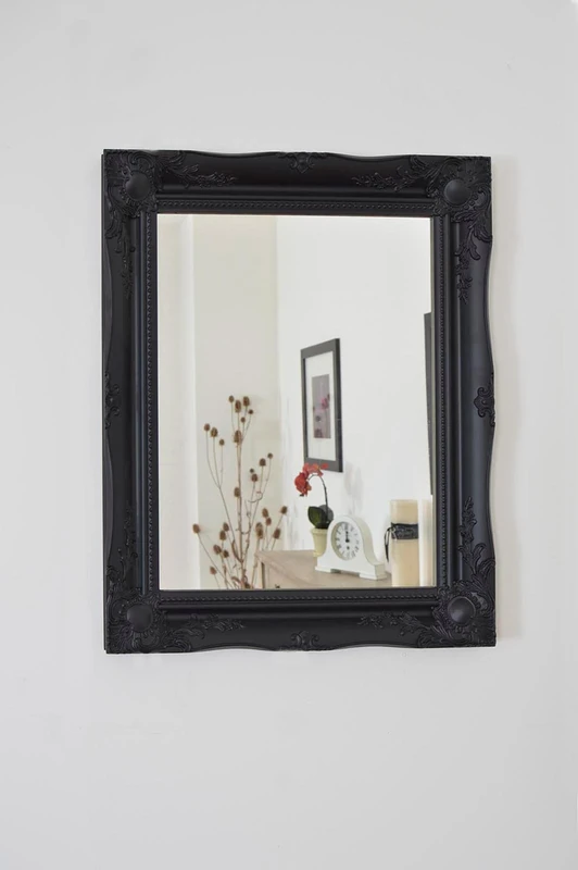 FRAMES BY POST 26 inch x 22 inch (56cmx66cm) Large Hairdressors Salon Mirror Classic Frame Antique Design Ornate Shabby Chic Over Mantle Big Wall Mirror Gold, 829693900-1