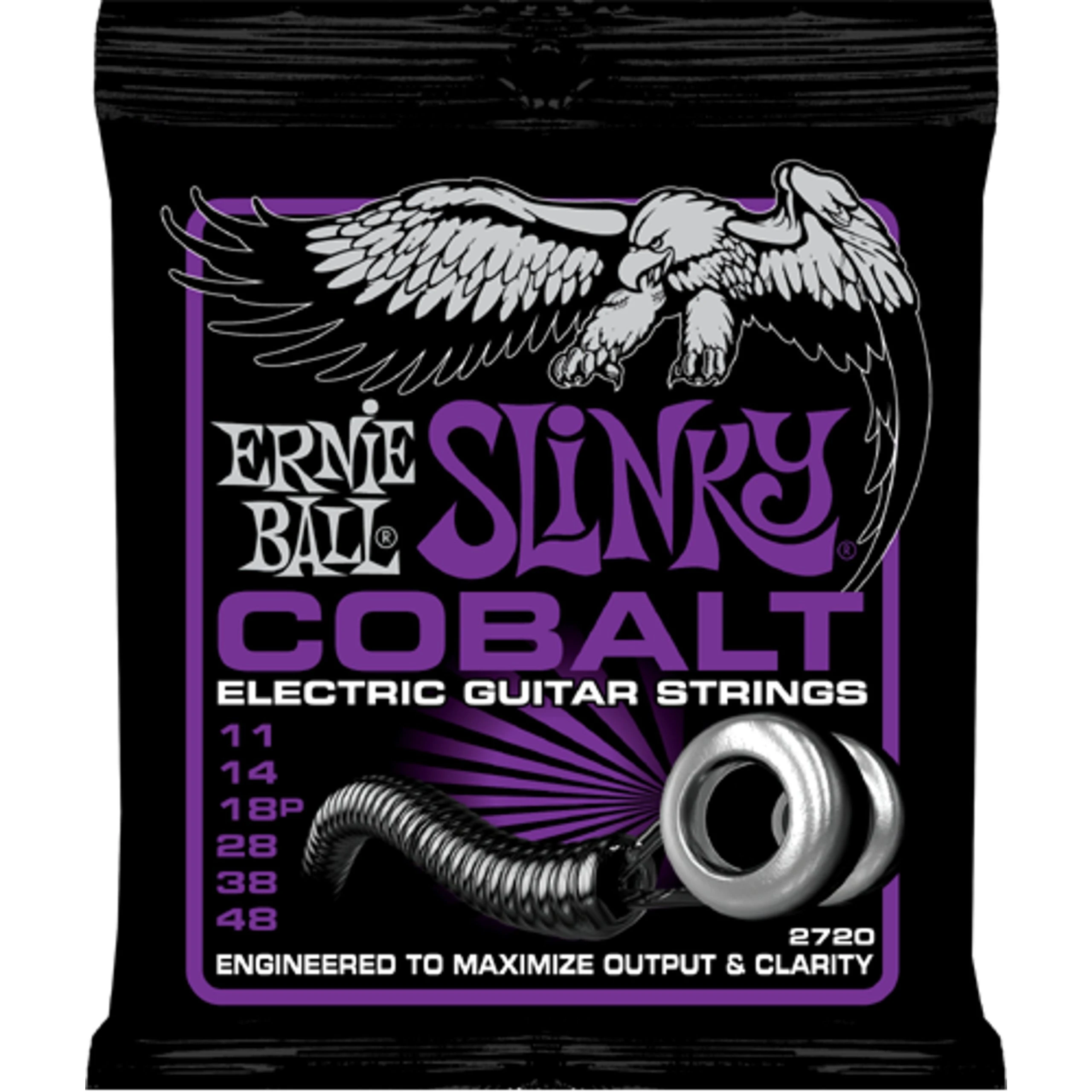 Ernie Ball Power Slinky Cobalt Electric Guitar Strings - 11-48 Gauge