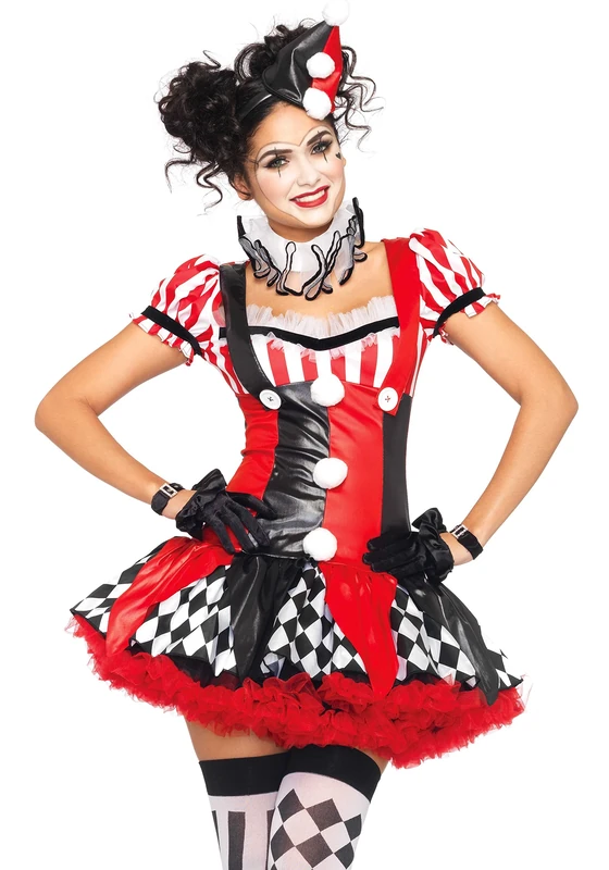 Leg Avenue Harlequin Clown, Medium