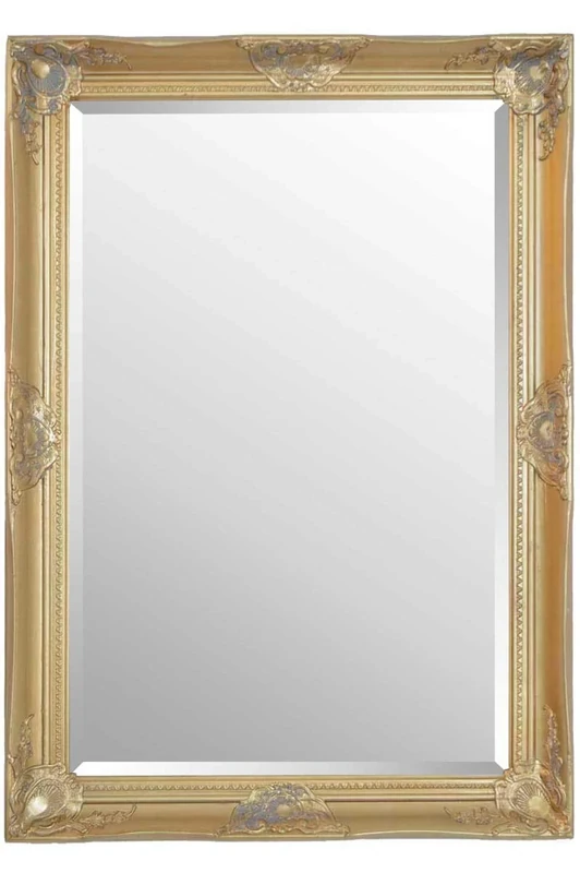FRAMES BY POST 3ft x 2ft2 (66cmx92cm) Large Gold Hairdressors Salon Classic Frame Antique Design Ornate Shabby Chic Over Mantle Big Wall Mirror, Wood, 91x66,Beige,829693100-1