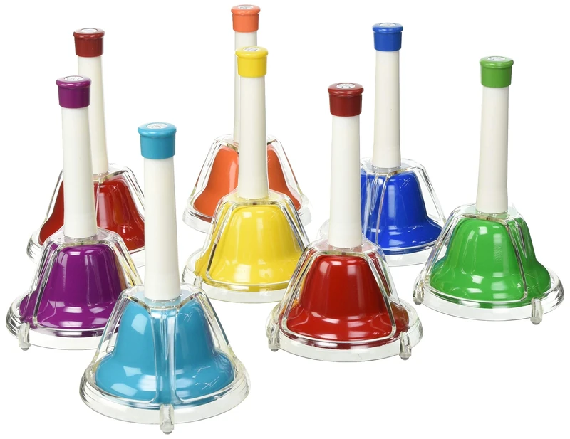 Percussion Workshop CB8 Coloured Combi Hand Bells (Set of 8)