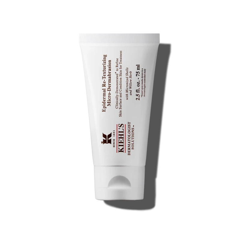 Kiehl's Epidermal Re-Texturizing Facial Scrub, Exfoliates for Smoother Looking Skin, All Skin Types, 75ml