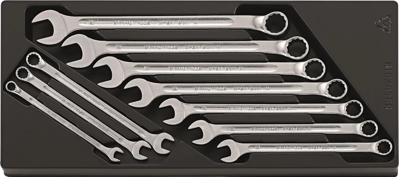 Stahlwille 96401007 14 Open-Box Long Combination Spanner, 14/10 Size
