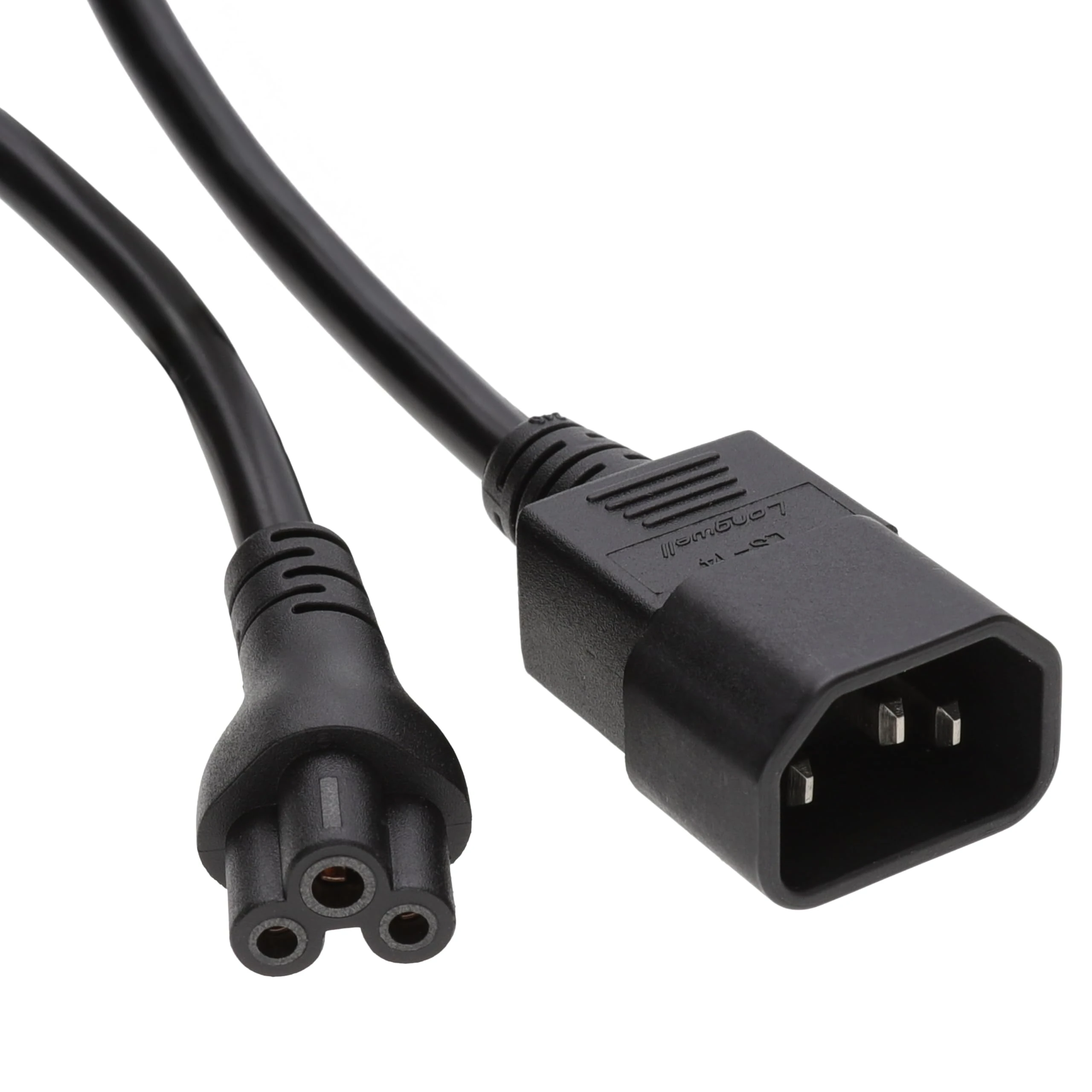 kenable IEC Plug C14 to Cloverleaf Plug C5 Converter Adapter Power Cable 15cm [0.15m]