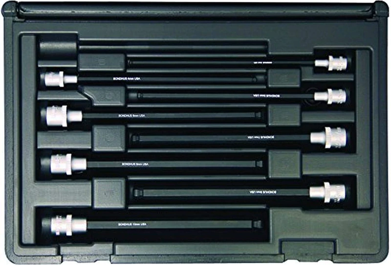 BONDHUS, PHBX8M-2C BALLEND Series INHEX Socket BIT Set 8PC MM 6", 30887