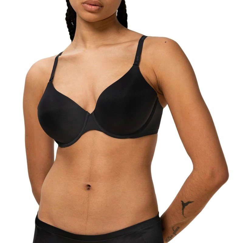Triumph Women's Body Make-Up WHP, T-Shirt Bra Underwired, Black