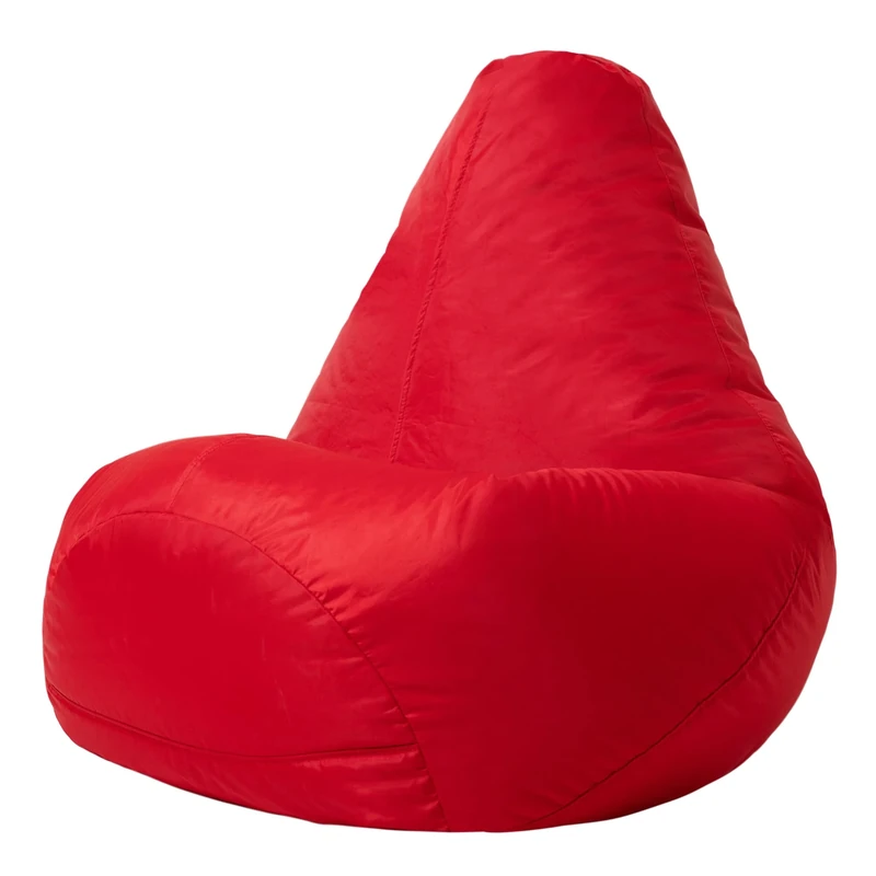 Bean Bag Bazaar High Back Recliner Bean Bag Chair, Red, Indoor Outdoor Beanbag, Water Resistant Fabric, Large Beanbag with Filling Included, Gaming Chair, Outdoor Seating, Garden Furniture