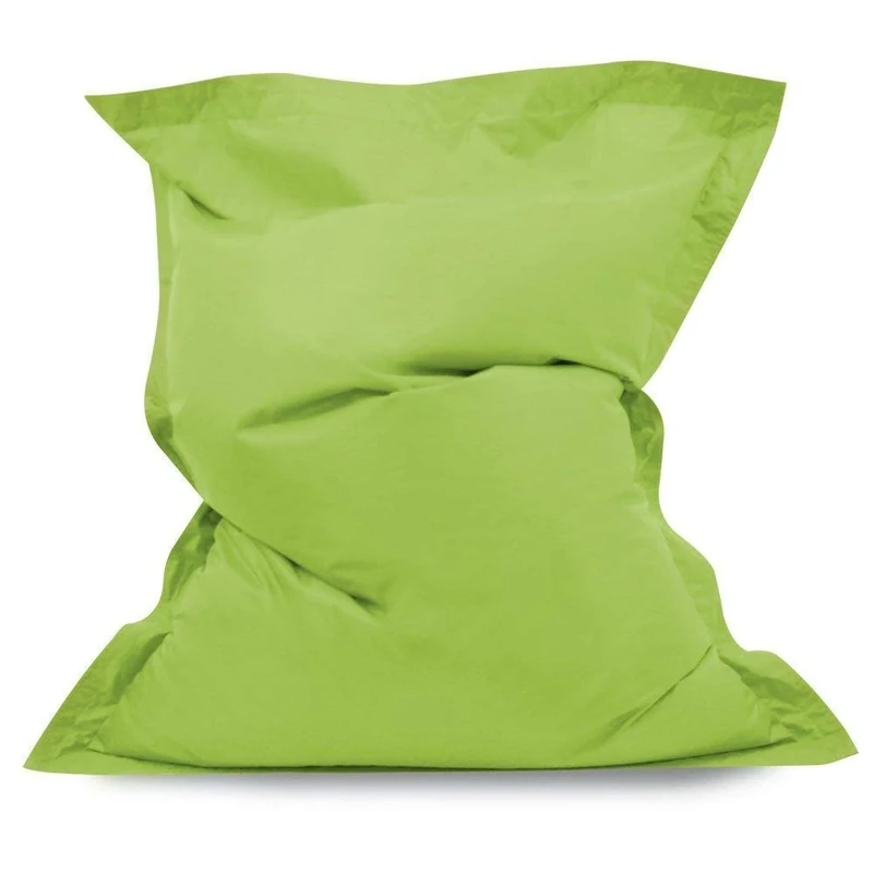 Bean Bag Bazaar Giant 4-Way Floor Cushion - Lime Green, 180cm x 140cm - Water Resistant Outdoor BeanBag