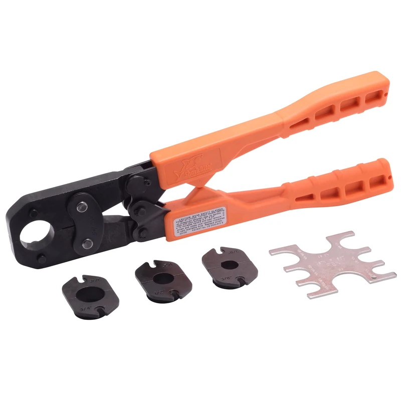 SharkBite 23100 3/8-1 Pex Crimp Tool, Copper, 1 in.1/2 in.3/4 in