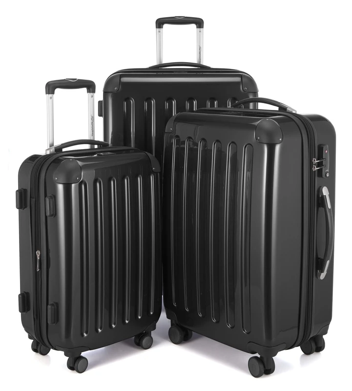 Hauptstadtkoffer Alex 3-Piece Suitcase Set - Black
