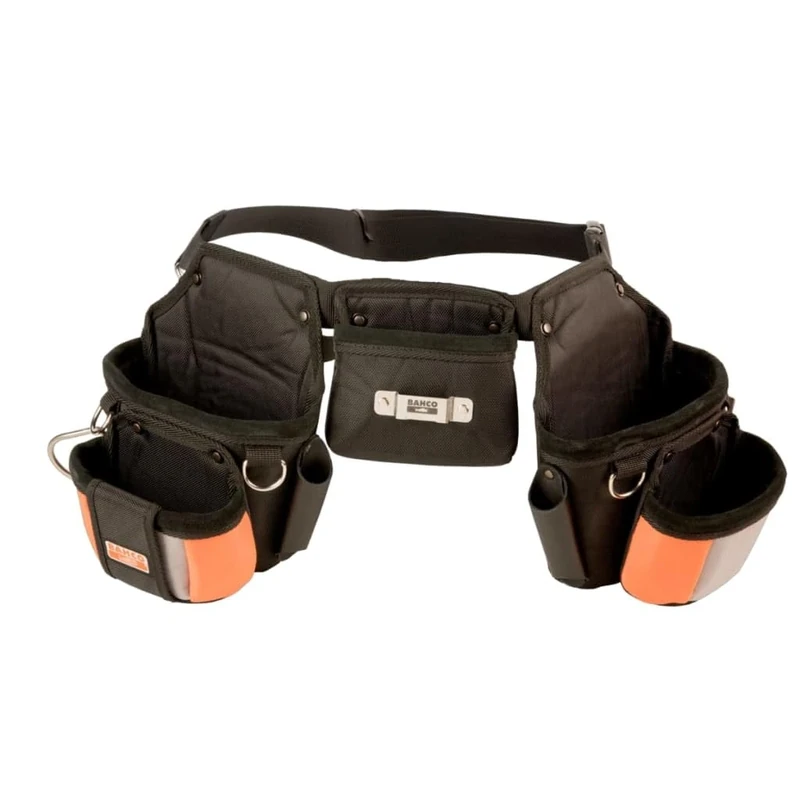 Bahco 4750-3PB-2 Three Pouch Belt Set with 4 Hooks, Multi-Colour