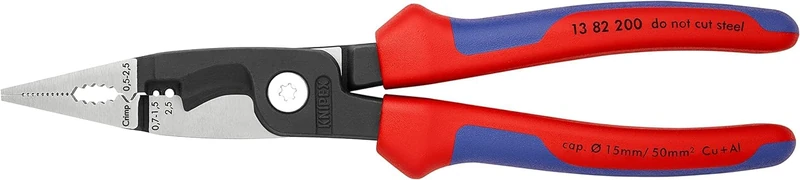 KNIPEX Pliers for Electrical Installation with Comfort Handles 200 mm, 13 82 200