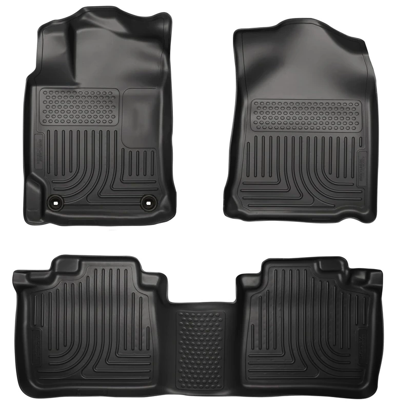 Husky Liners 98901 Black Weatherbeater Front & 2nd Seat Floor Liners Fits 2012-2017 Toyota Camry