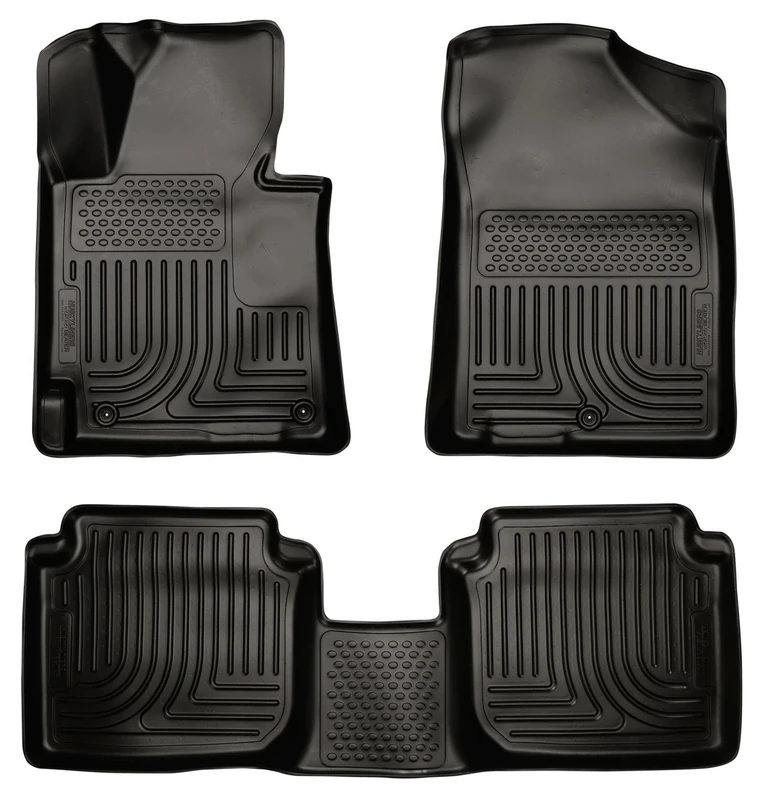 Husky Liners 98891 Fits 2011-13 Hyundai Elantra GLS/Limited Sedan Weatherbeater Front & 2nd Seat Floor Mats, Black