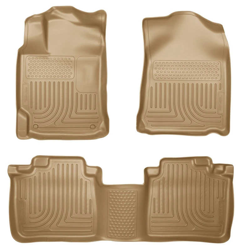 Husky Liners - 98903 Fits 2012-2017 Toyota Camry Weatherbeater Front & 2nd Seat Floor Mats Tan