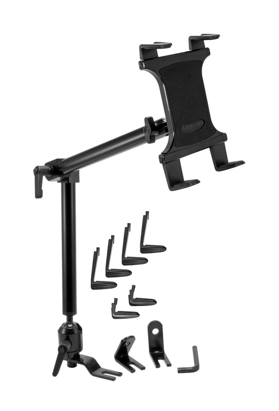 ARKON Mounts - Car Seat Rail Tablet Mount and Holder | Heavy-Duty for Car/Truck | Adjustable Angle & Height | Easy Installation & Removal | 22-inch Arm for Enhanced Accessibility & Convenience - Image 1