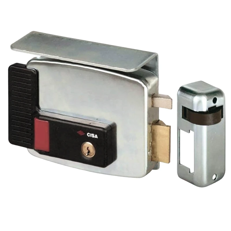 CISA 111731501 Electric Application Lock 50mm Manual Lock Guard Roof Under Nozzle Button Day Holder Right Hand