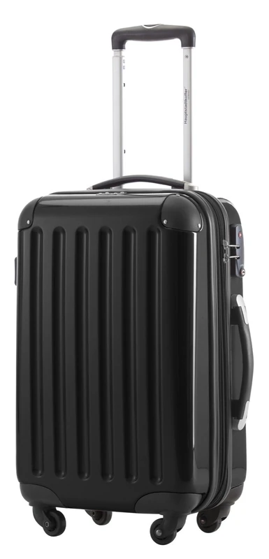Hauptstadtkoffer Alex Cabin Suitcase 55x38x23 cm, 42 L, TSA Lock, Expandable Hard Shell Trolley PC/ABS, 3.2 kg, 4 Double Wheels, Black