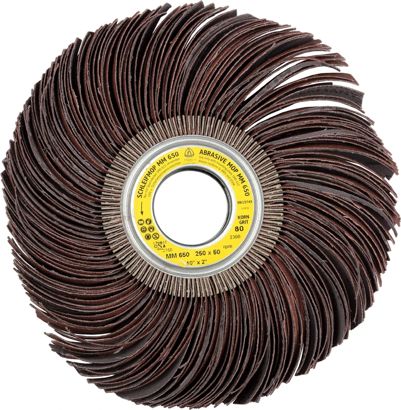 Klingspor 2742 mm 650 Abrasive Mop Wheels LS 309 JF 250 x 100 mm Granulation 180 Pack – 1