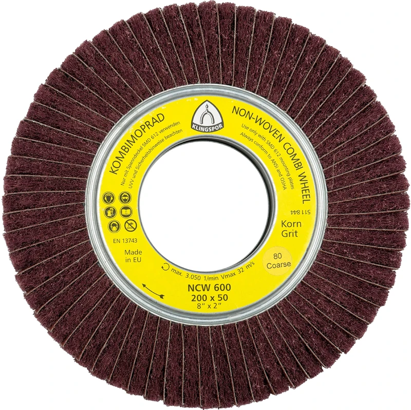 Klingspor schleifmopräder NCW 600 200 x 50 mm 2 pièces-grain 150-258915 M