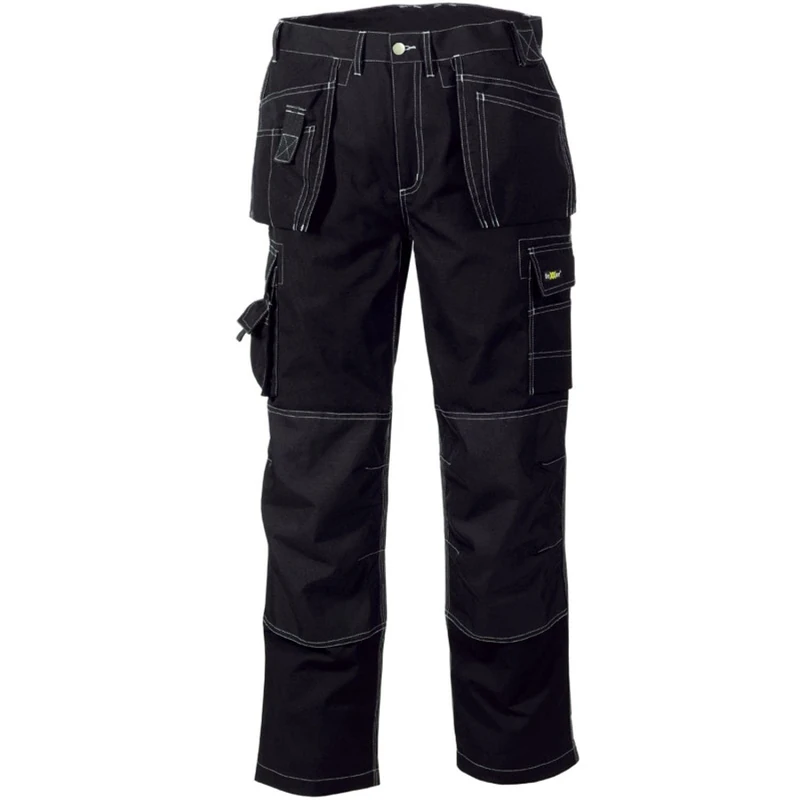 teXXor 4311-44 Panama Canvas Work Trousers - Black, Size 44 - Image 1
