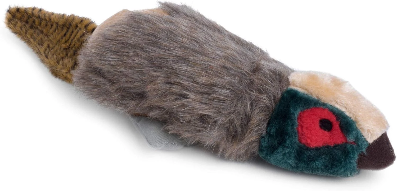 Petface Squeaky Pheasant Plush Dog Toy