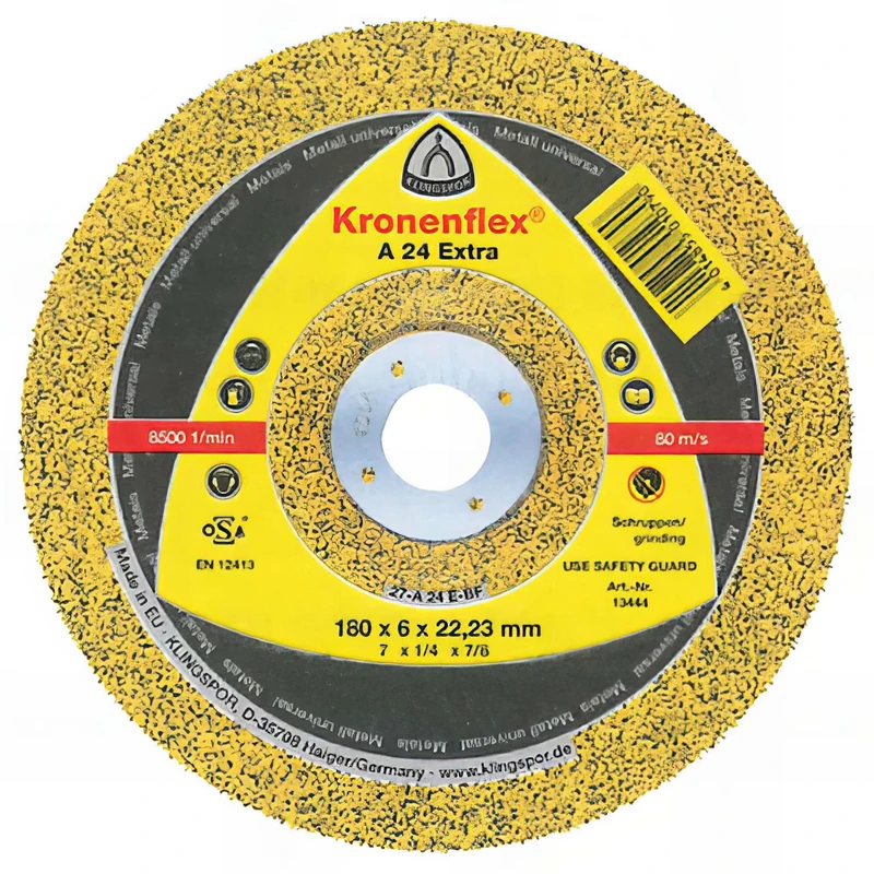 Klingspor A 24 EX Cutting Disc 230 x 8 x 22,23 mm gekrümmt 10 Stück