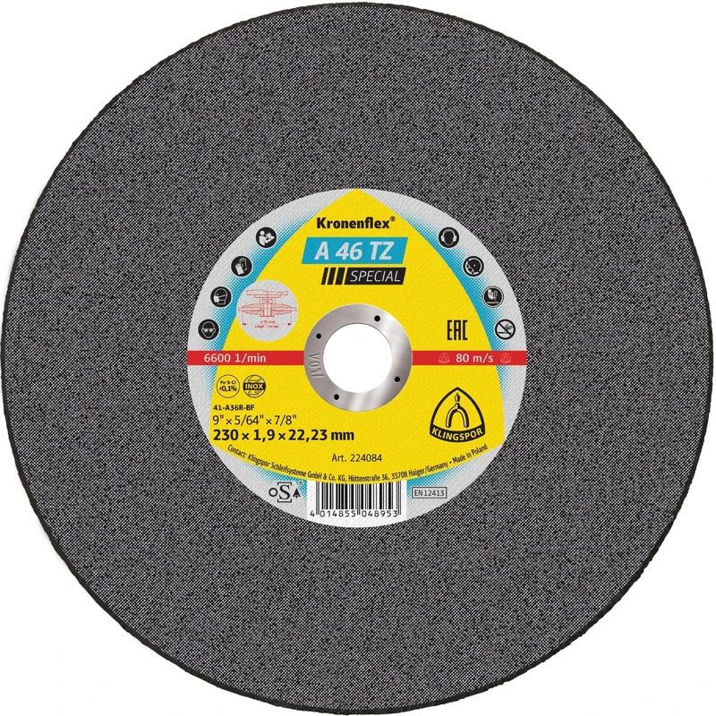 Klingspor A 24 R 13754 Cutting Wheel 100 x 2.5 x 16 mm (1 Unit), 221161