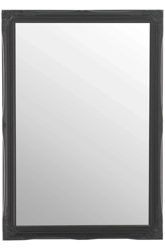 34" x 24" (86cmx61cm) Large Black Framed Modern Wall Mirror Beautiful Design Ornate Shabby Chic Over Mantle Big Wall Mirror