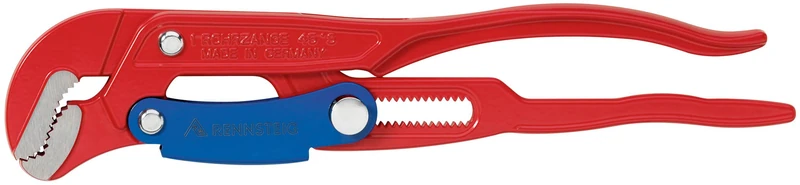 Rennsteig 13020102 1-inch S-Jaws Pipe Wrench with Quick Adjustment and Handles