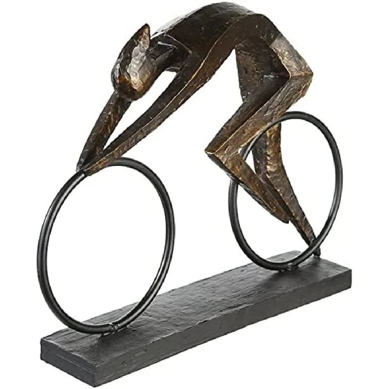 Casablanca modernes Design Sculpture, Resin Metal, Bronze Colour, Höhe 28,5 cm