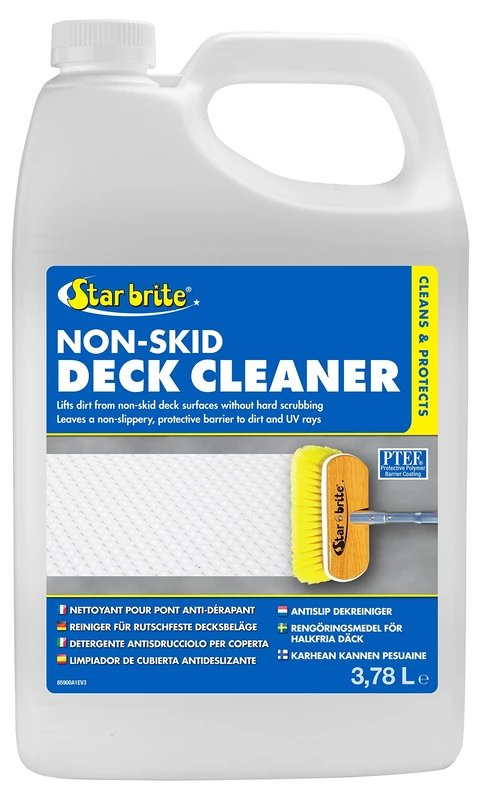 STAR BRITE Non-Skid Deck Cleaner & Protectant Ultimate Boat Deck Wash - Protects Against Future Stains & UV - Ideal for Fiberglass, Vinyl, Plastic, Painted & Metal Surfaces