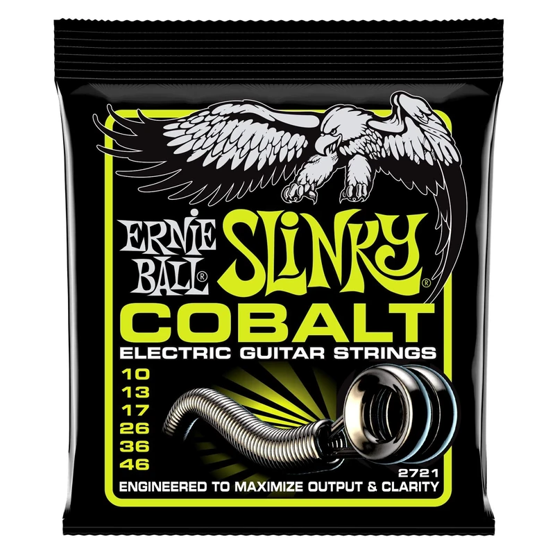 Ernie Ball Regular Slinky Cobalt Electric Guitar Strings - 10-46 Gauge