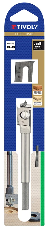 TIVOLY Extendible Wood Drill Bit Diameter 13>45-10801021345