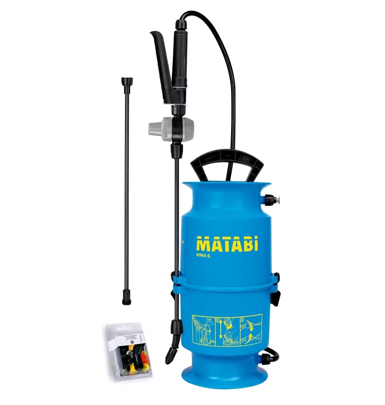 Matabi - KIMA 6 Pressure Sprayer - 4 Litres Capacity - Integrated Design - Easy to Use - Simple Filling and Pressurisation- Optimal for Garden Care- Made in Europe