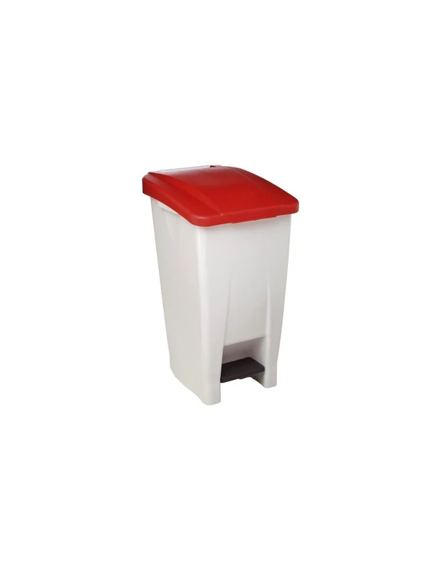 ROSSIGNOL CEP Plastic movable waste bin with pedal 60 L 59837 White