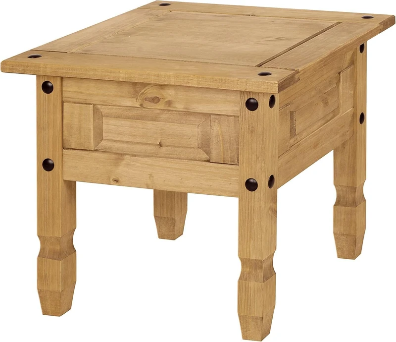 Corona Lamp Table Coffee Side Mexican Solid Pine Wood