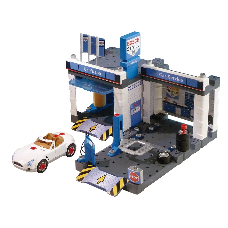 Theo Klein 8647 Bosch Petrol Station and Car Service Toy