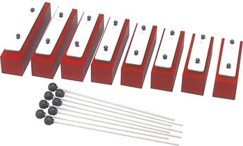Percussion Workshop PP083 8-Note Chime Bar Set Supplied with 8 Beaters