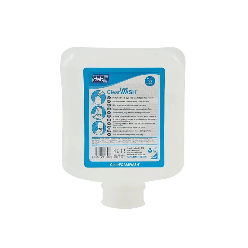 Deb Refresh Clear FOAM Wash 1 Litre Cartridge (Pack of 6)