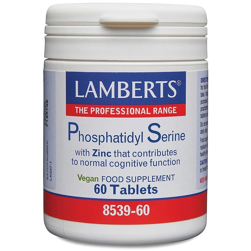 Lamberts Phosphatidyl Serine with Zinc 100mg 60 Tablets - Image 1