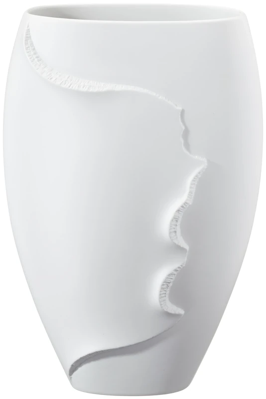 Kaiser Porzellan Vase, Porcelain, White