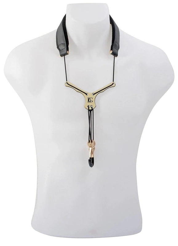 BG Zen Strap for Soprano, Alto & Tenor Sax BG-S20YMSH - Metal Coated Snap Hook - Black - Large