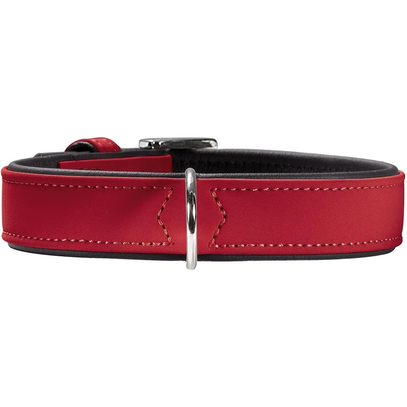HUNTER Dog Collar Softie Red - Artificial Leather 32-40cm