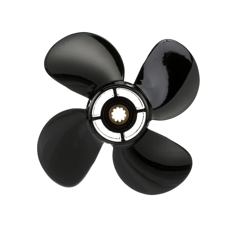 Quicksilver Nemesis 4-Blade Aluminum Propeller, 9.3" dia x 9.5" pitch, Right Hand