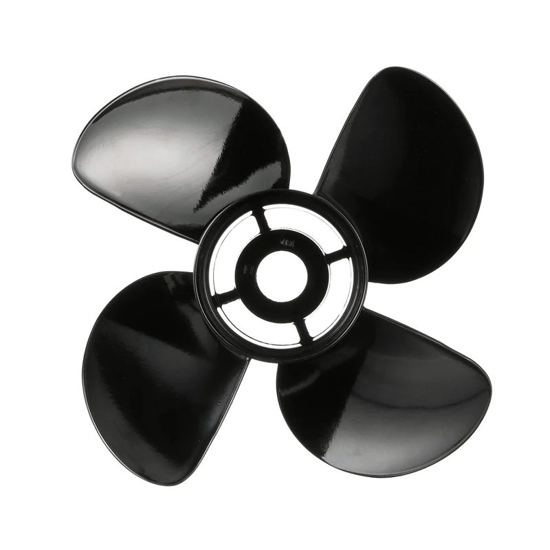 Quicksilver Nemesis 4-Blade Aluminum Propeller, 13.8" dia x 13" pitch, Right Hand