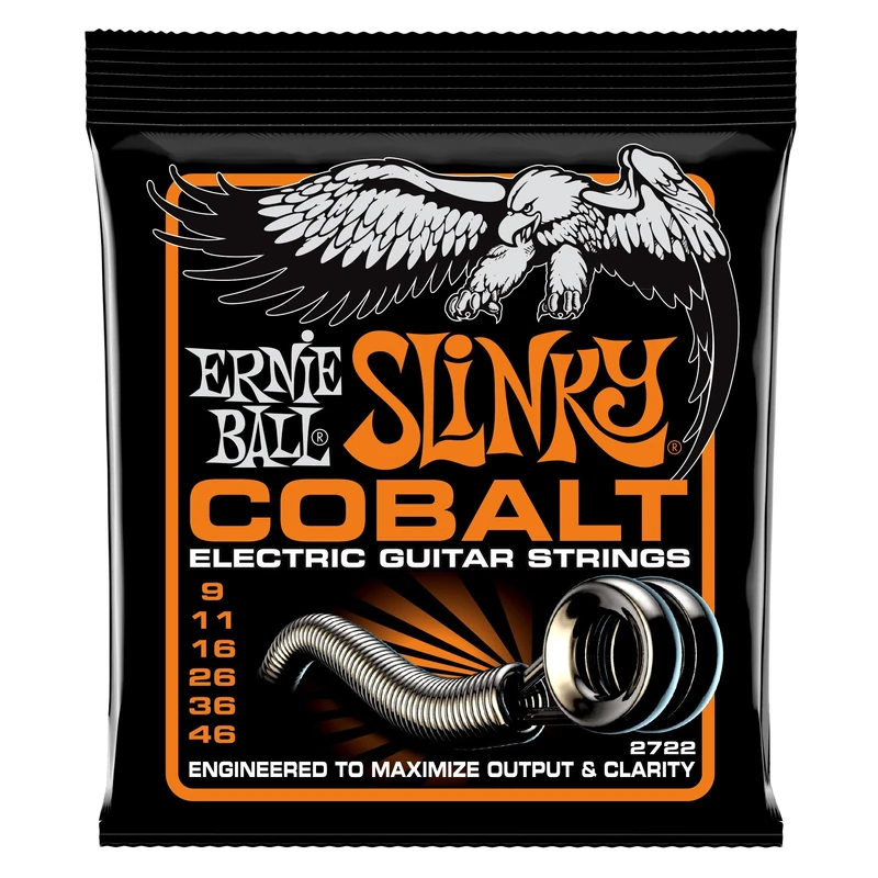 Ernie Ball Hybrid Slinky Cobalt Electric Guitar Strings - 9-46 Gauge