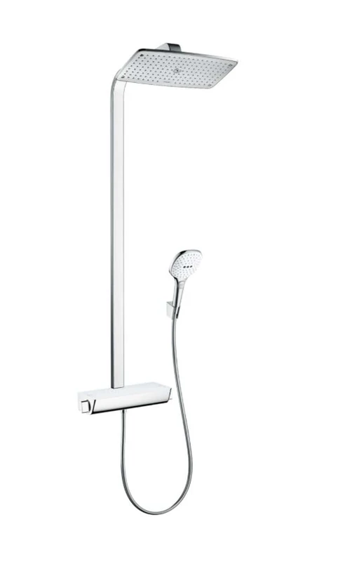 hansgrohe Raindance E Showerpipe 360 1jet with thermostatic shower mixer